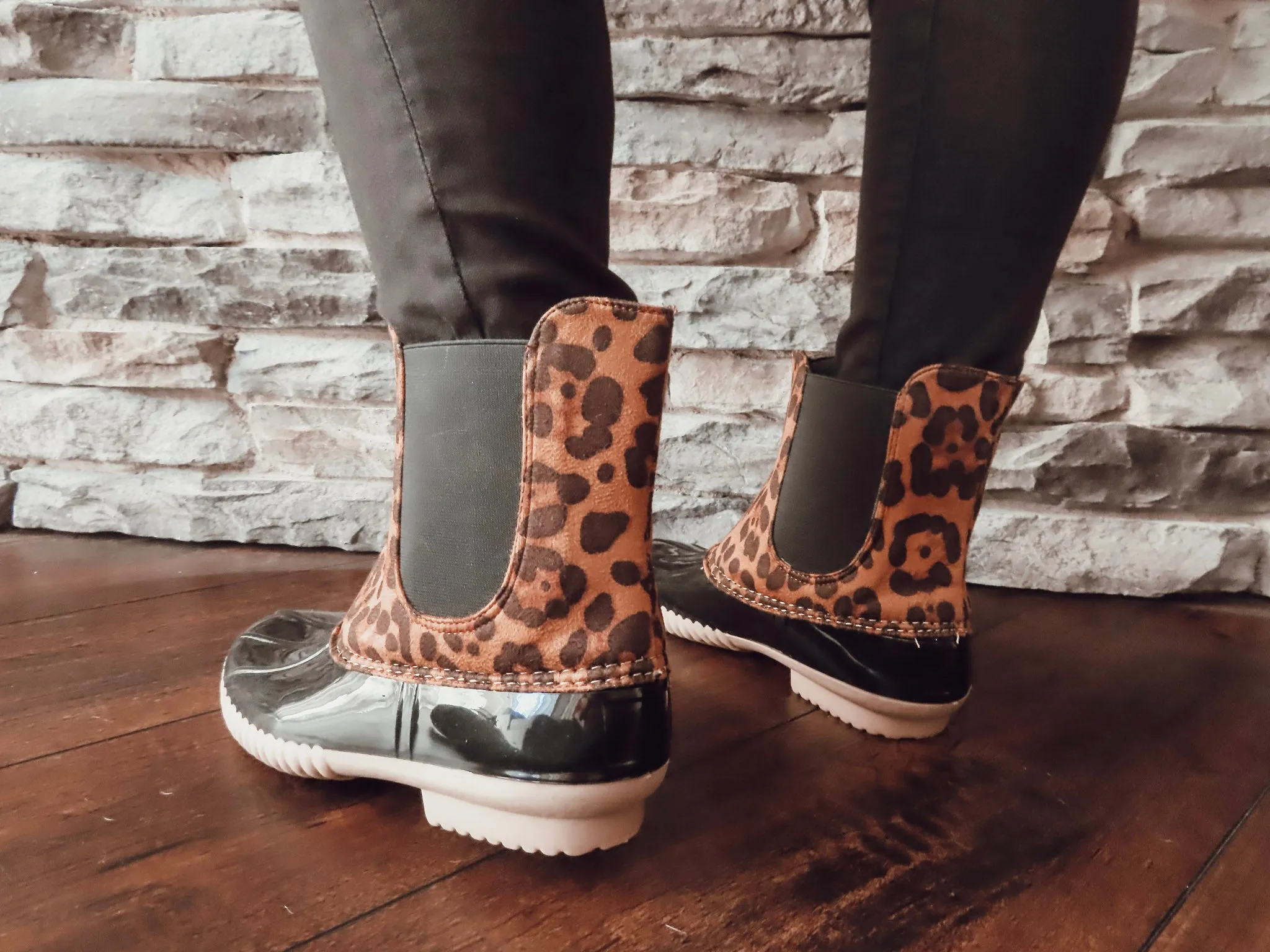 Leopard Rain Boots