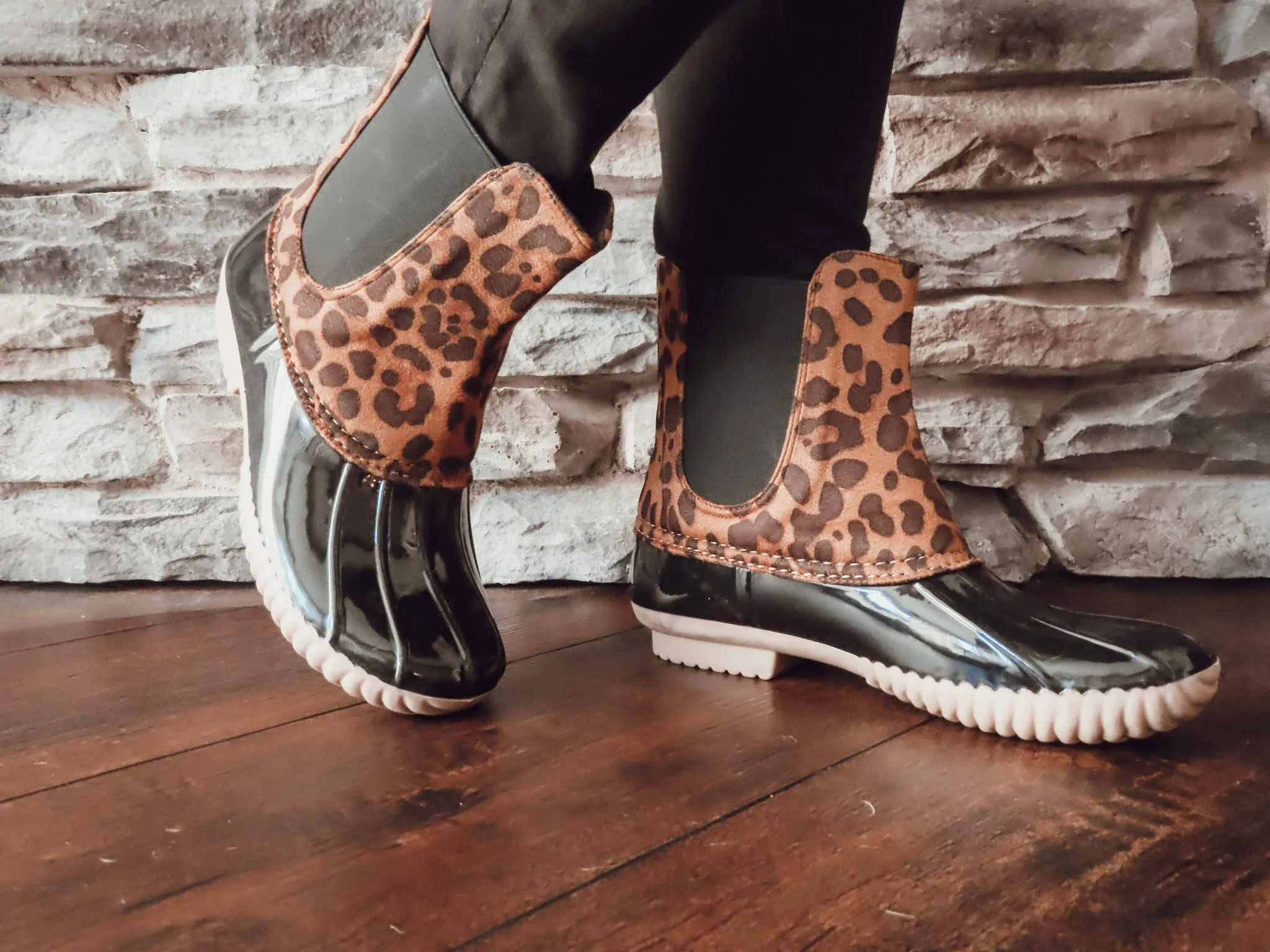 Leopard Rain Boots