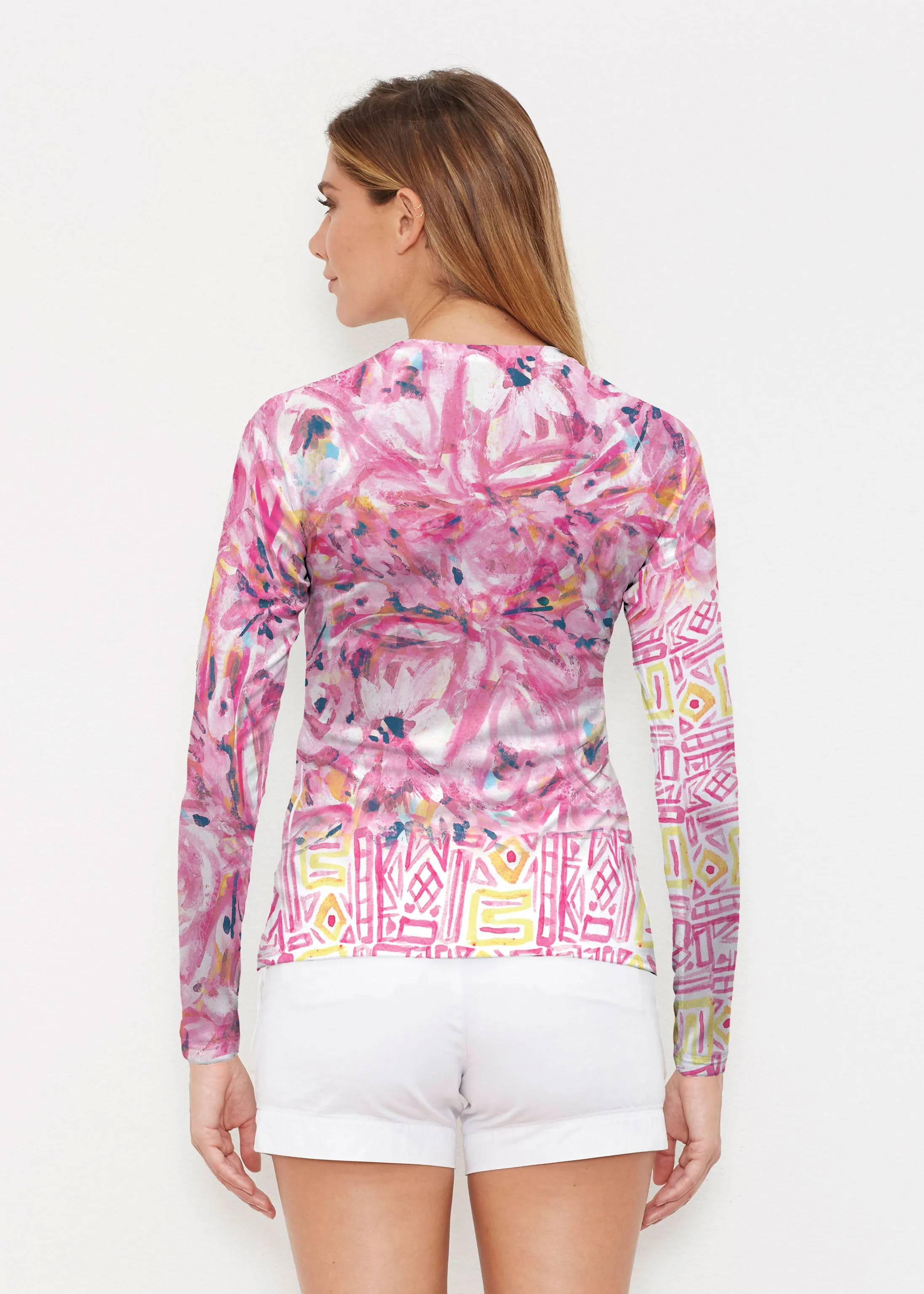 Lilly Pink (17250) ~ Long Sleeve Rash Guard