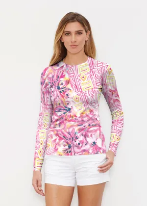 Lilly Pink (17250) ~ Long Sleeve Rash Guard
