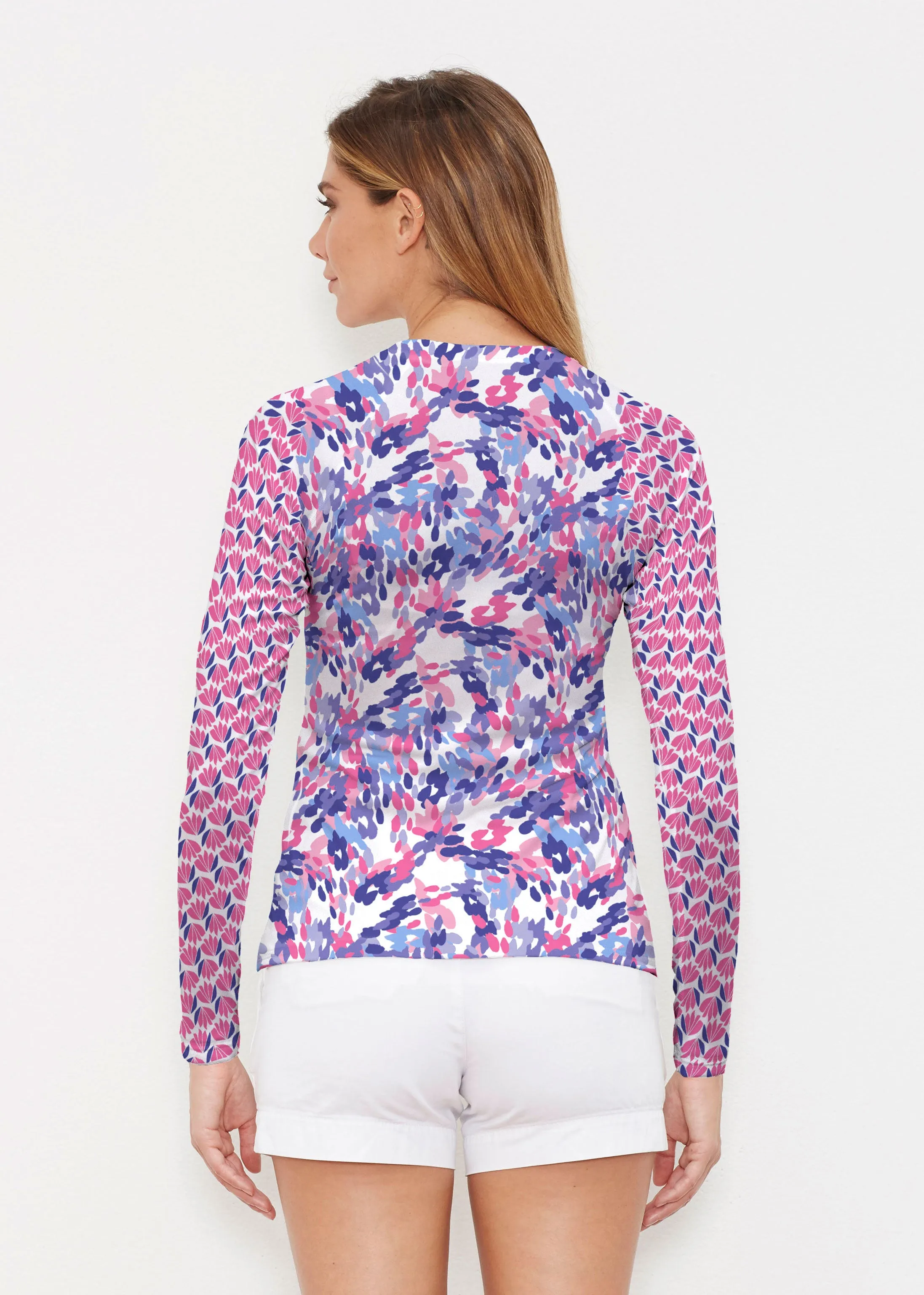 Lillypad Pink (10190) ~ Long Sleeve Rash Guard