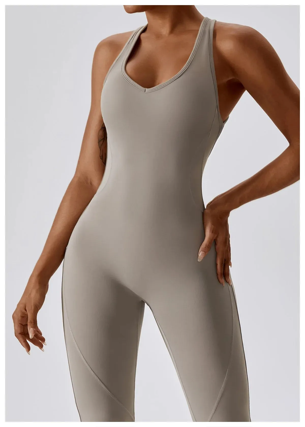 Lolu Backless Jumpsuit Flare