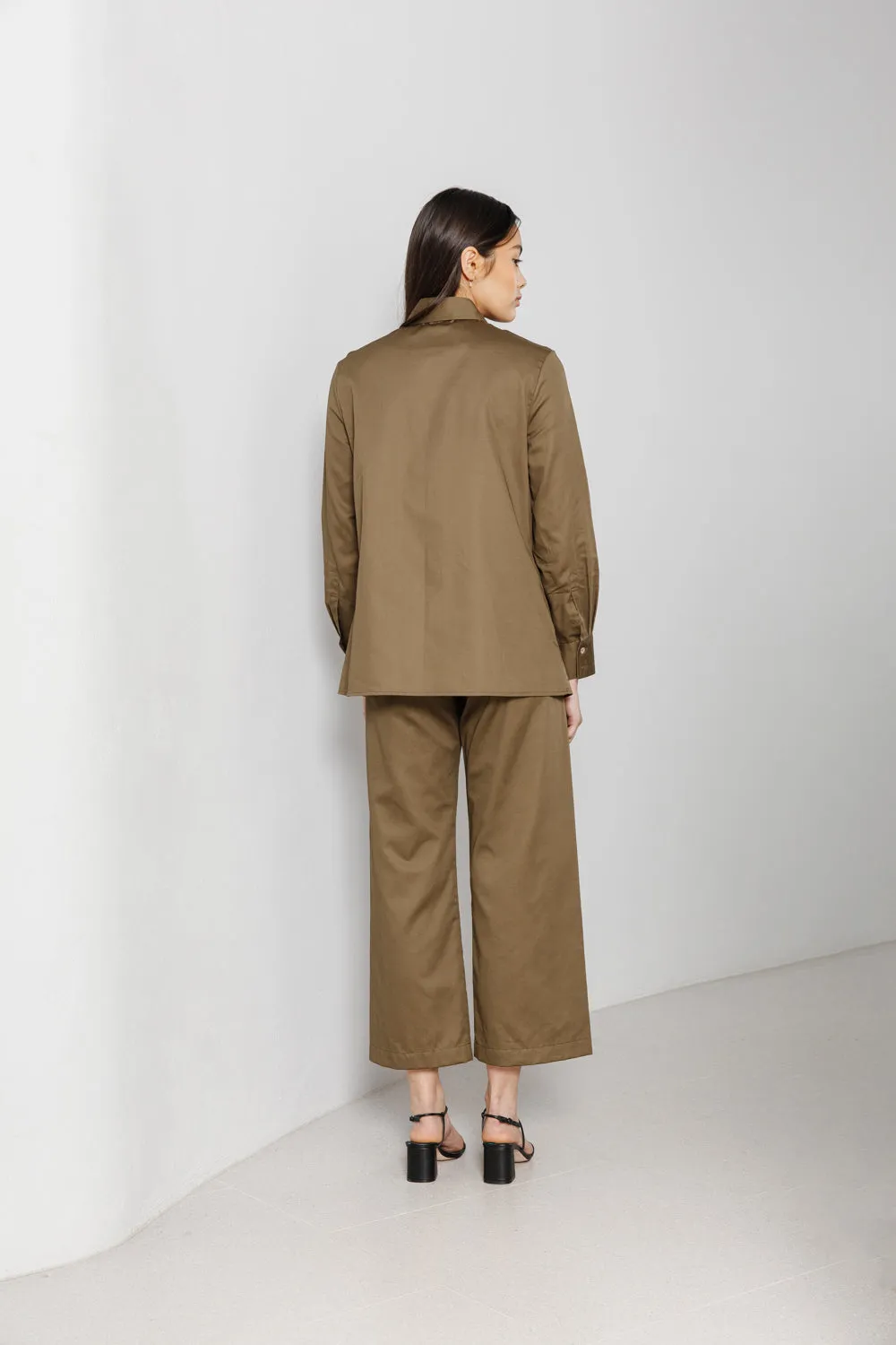 long sleeve shirt, walnut