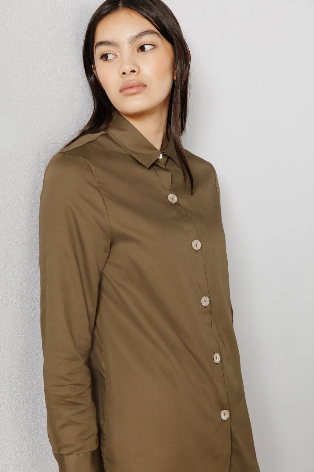 long sleeve shirt, walnut