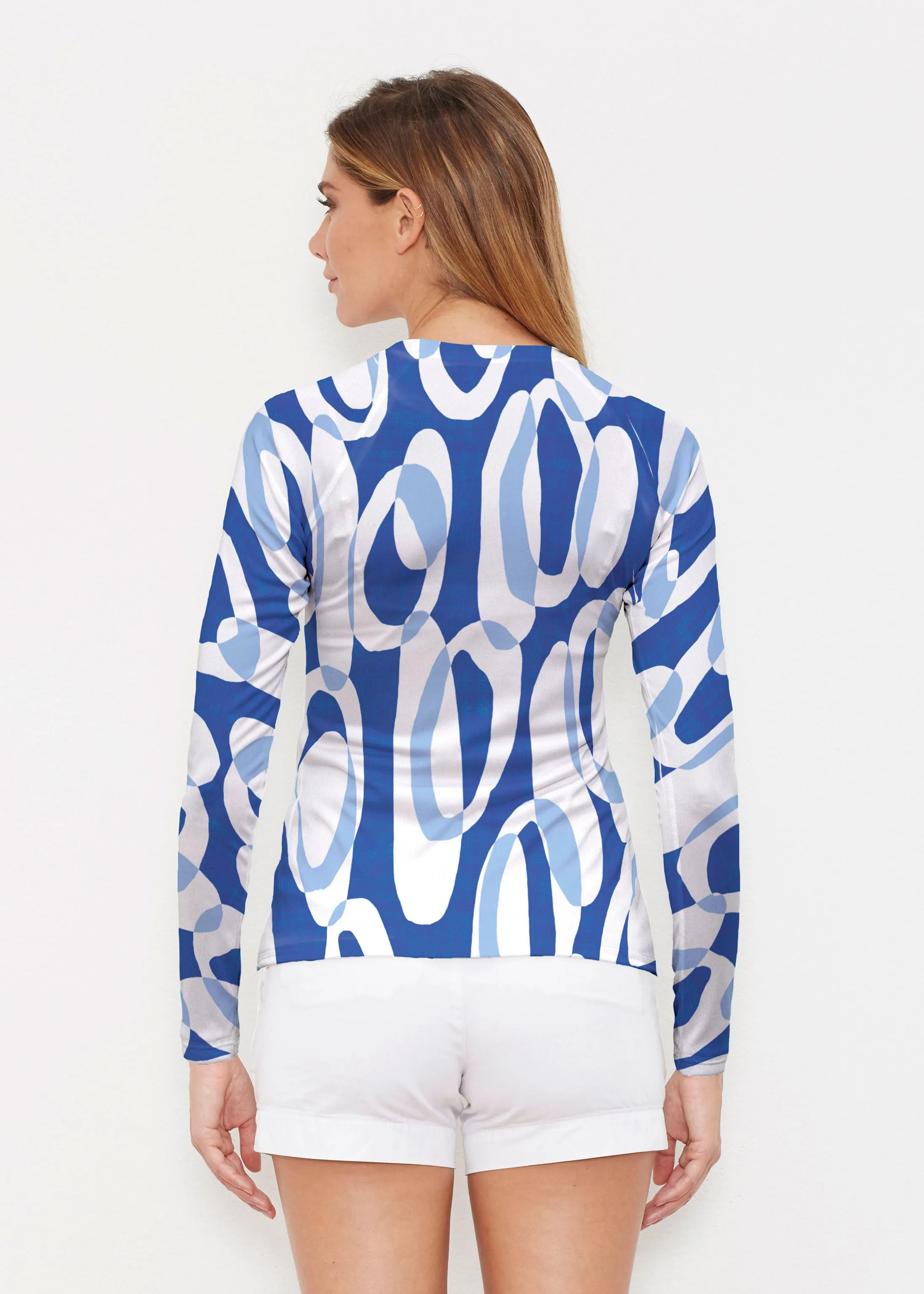 Loop ta Loop Blue (8086) ~ Long Sleeve Rash Guard