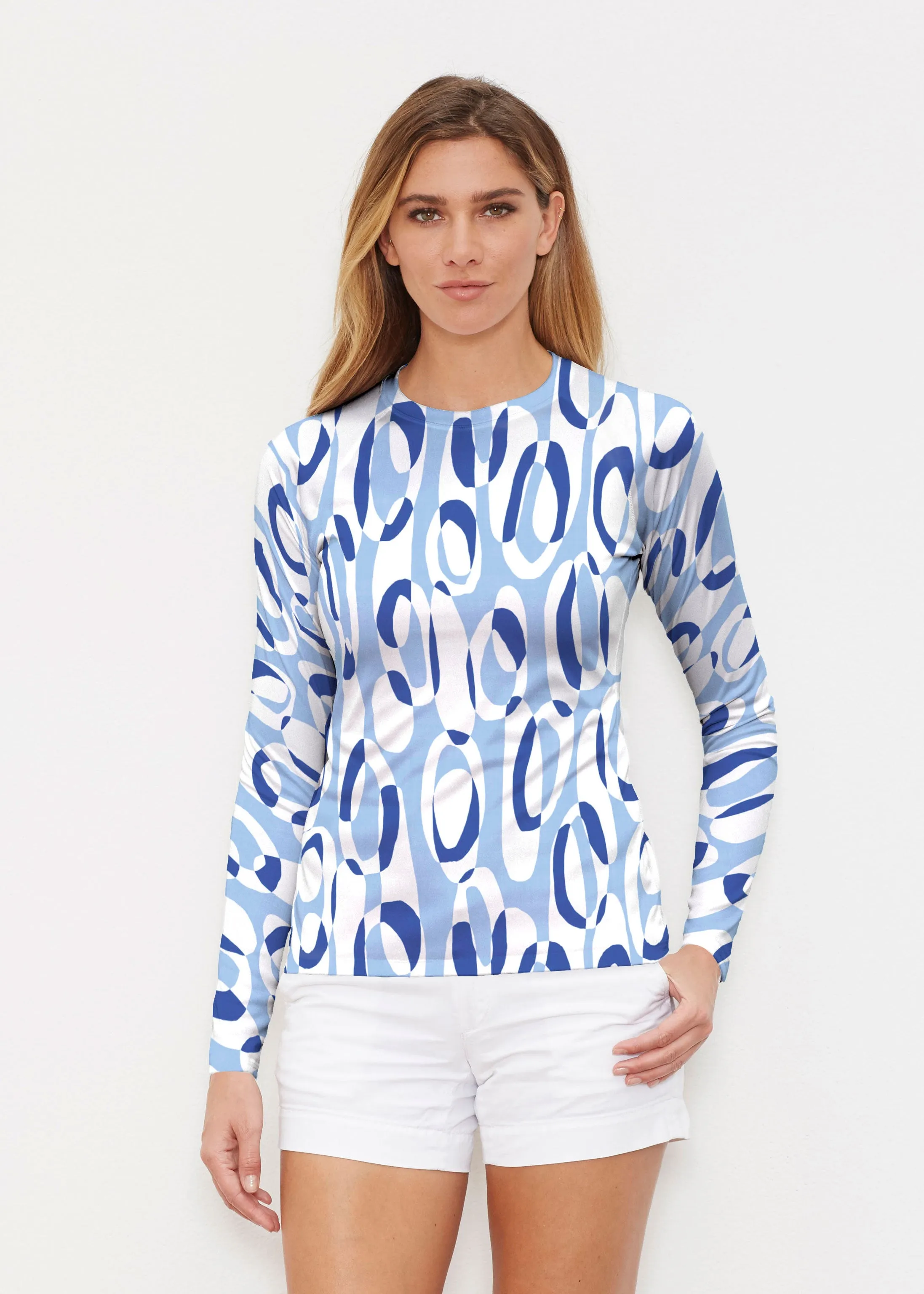 Loop ta Loop Blue (8086) ~ Long Sleeve Rash Guard