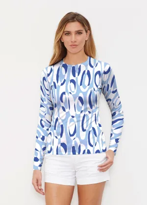 Loop ta Loop Blue (8086) ~ Long Sleeve Rash Guard