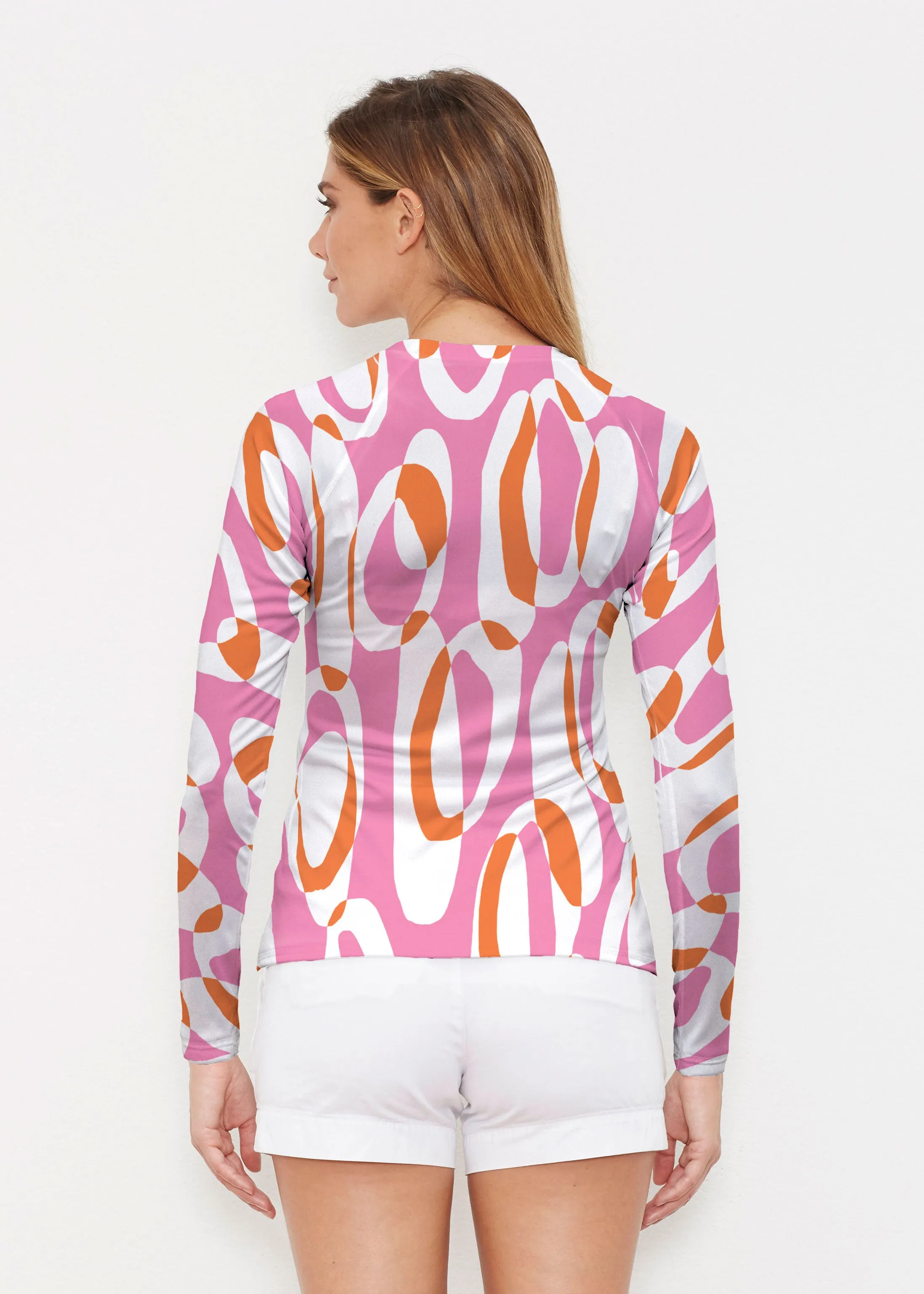 Loop ta Loop Pink (8085) ~ Long Sleeve Rash Guard