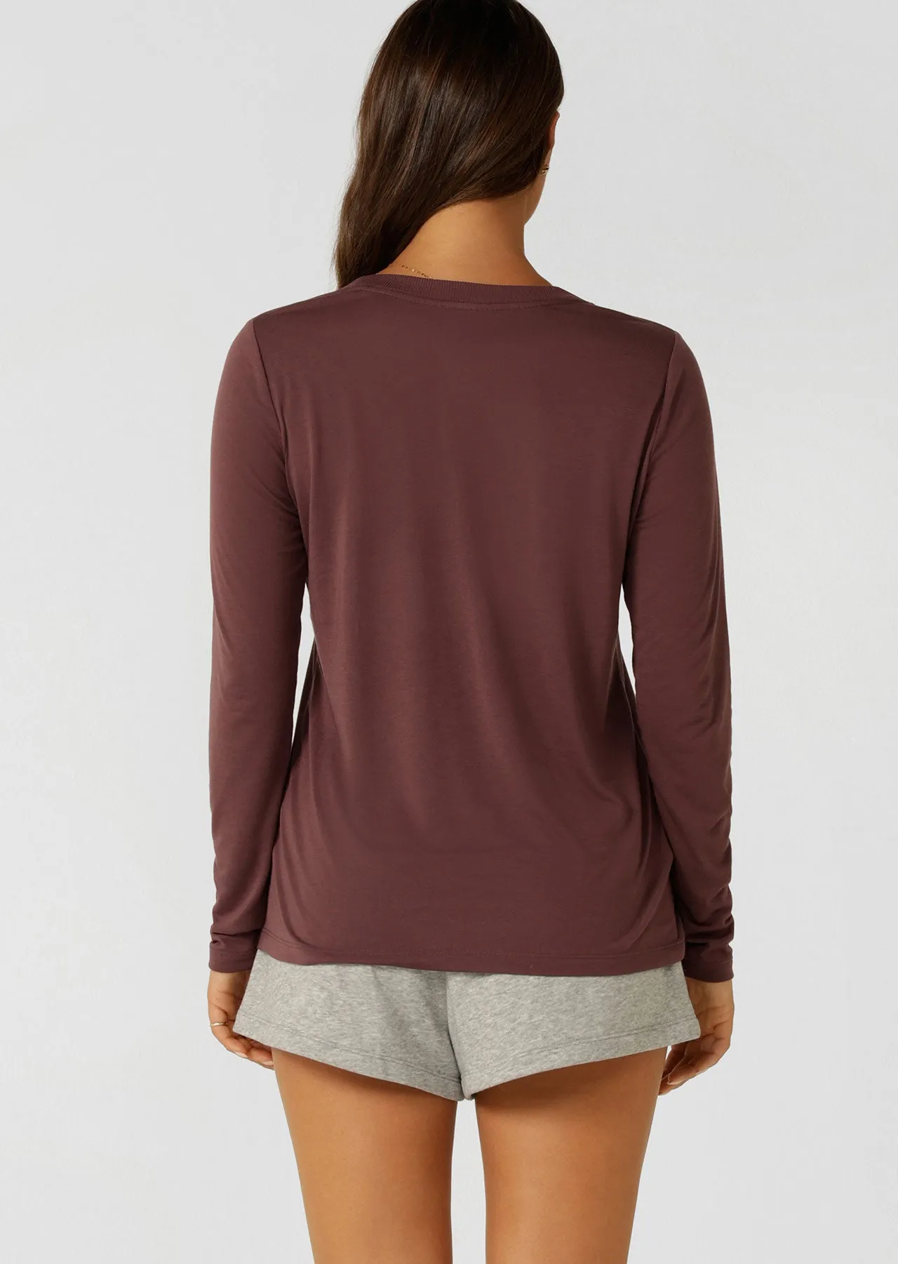 Lotus Long Sleeve Top | Forest Berry