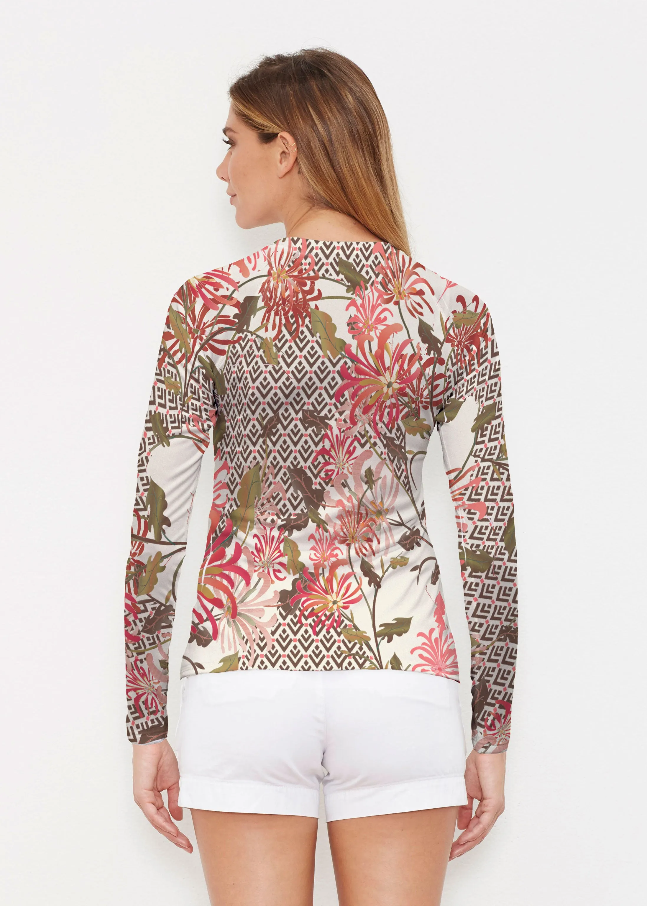 Lucia Chocolate (8129) ~ Long Sleeve Rash Guard