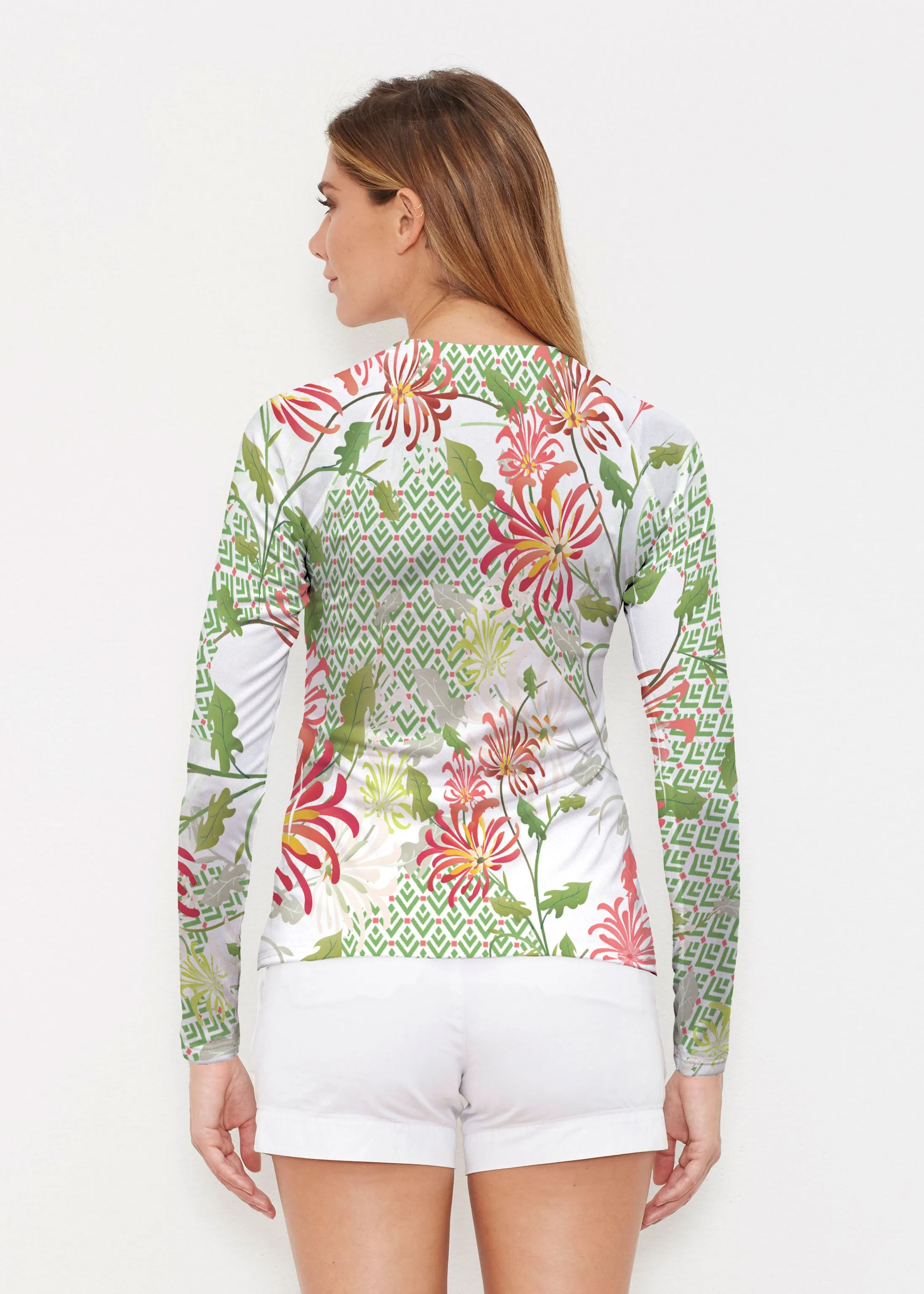 Lucia Green (8089) ~ Long Sleeve Rash Guard