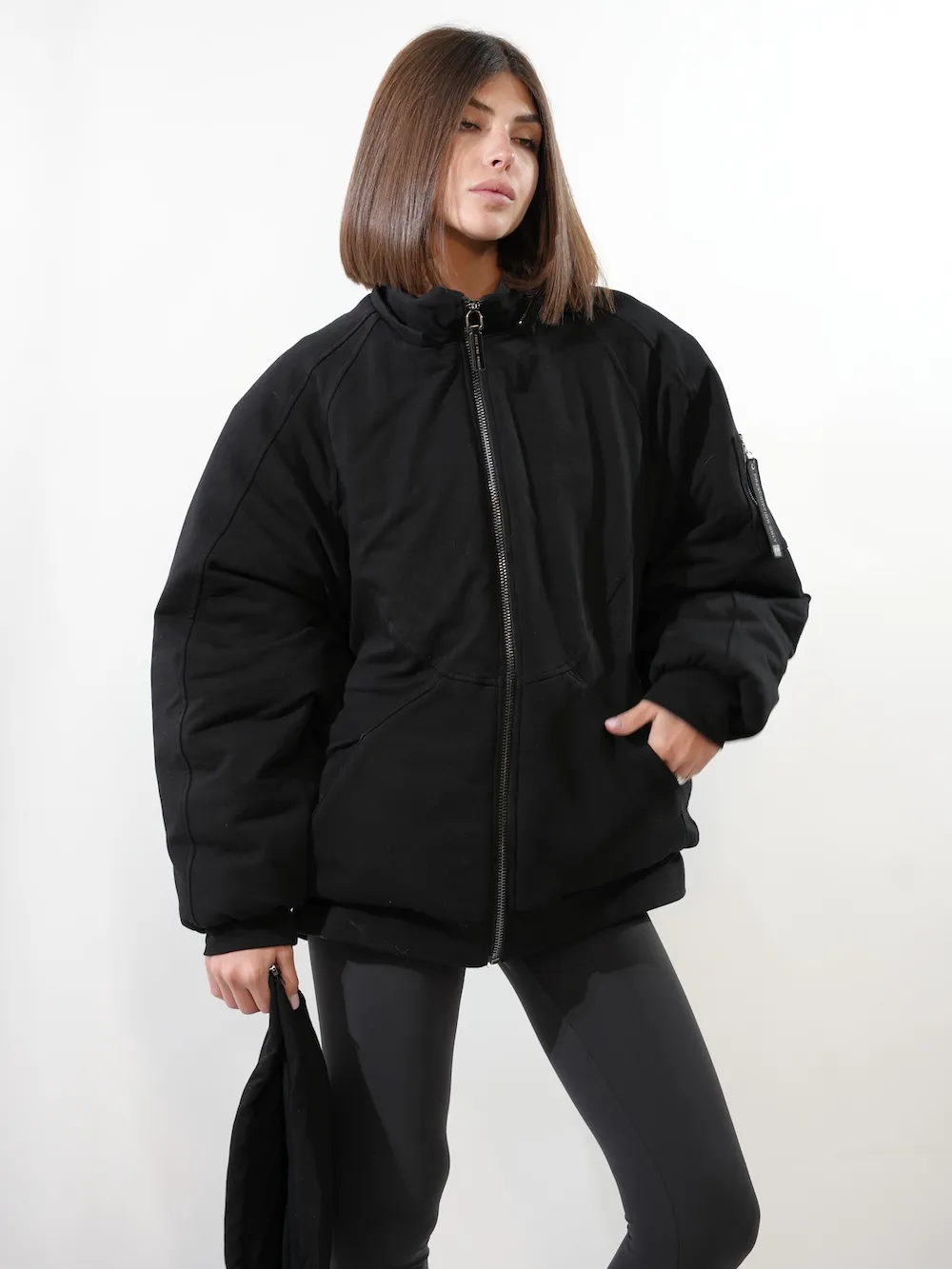 Lucia – Prescription Convertible Bomber Hoodie for Women