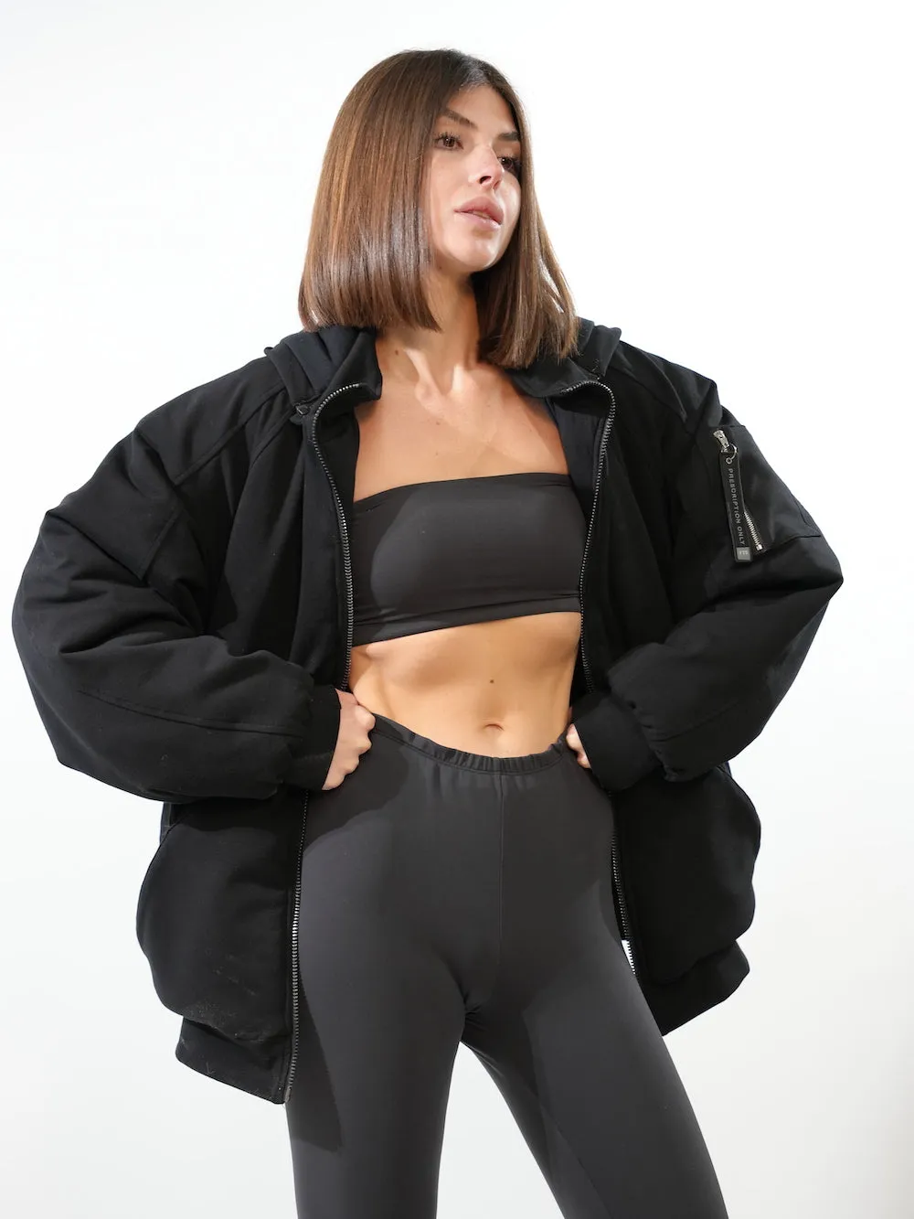 Lucia – Prescription Convertible Bomber Hoodie for Women