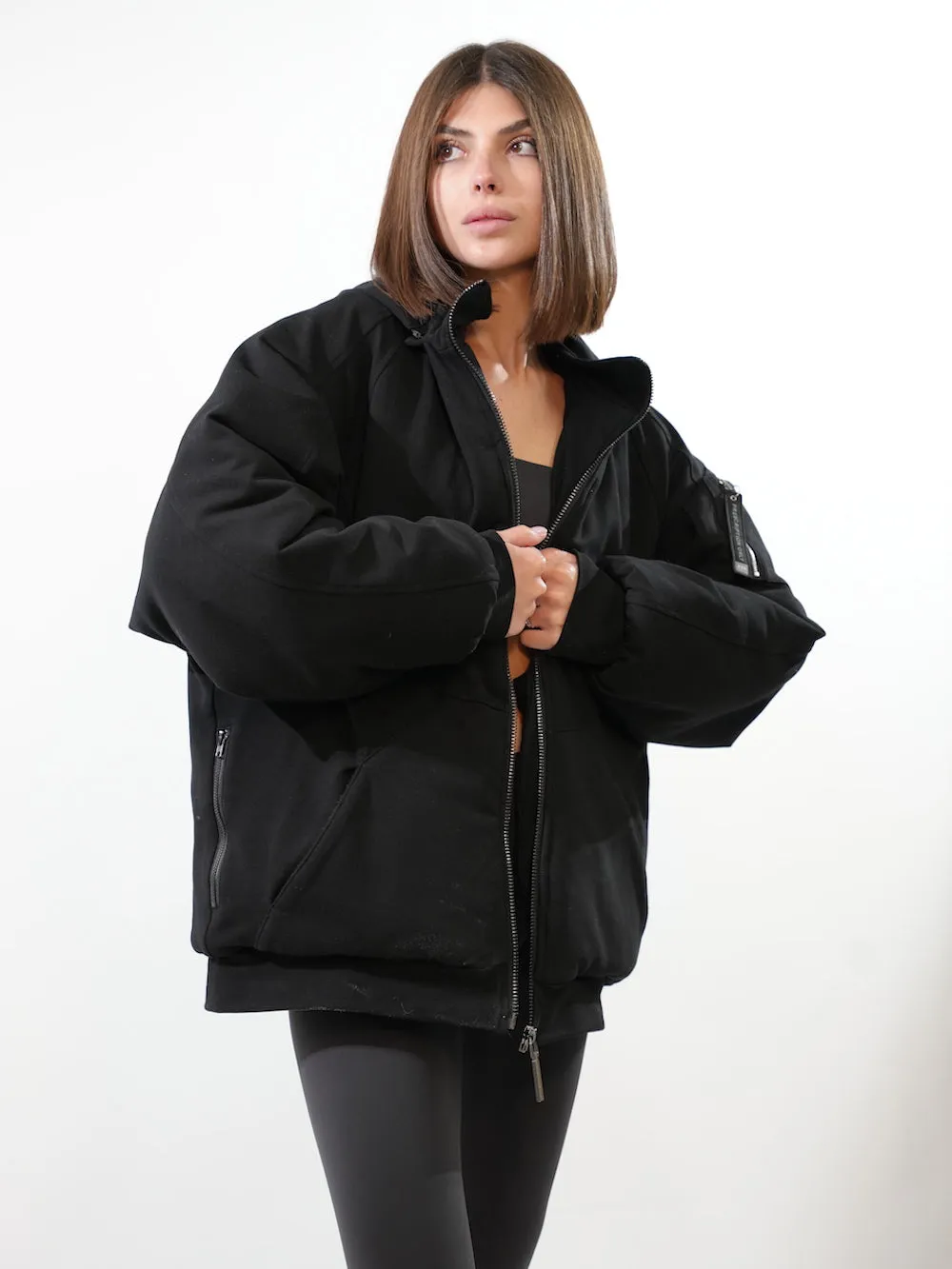 Lucia – Prescription Convertible Bomber Hoodie for Women