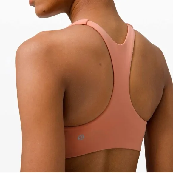 Lululemon nude pink Savannah in alignment racerback v-neck pullover sports bra