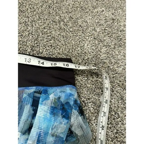 Lululemon Play Off The Pleats Skirt *13&quot; Sun Dazed Multi Blue / Super Dark Sz 10