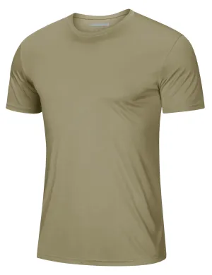 MAGCOMSEN Men's Summer UPF 50 Crew Neck Lightweight Short Sleeve Rash Guard Quick Dry Shirts