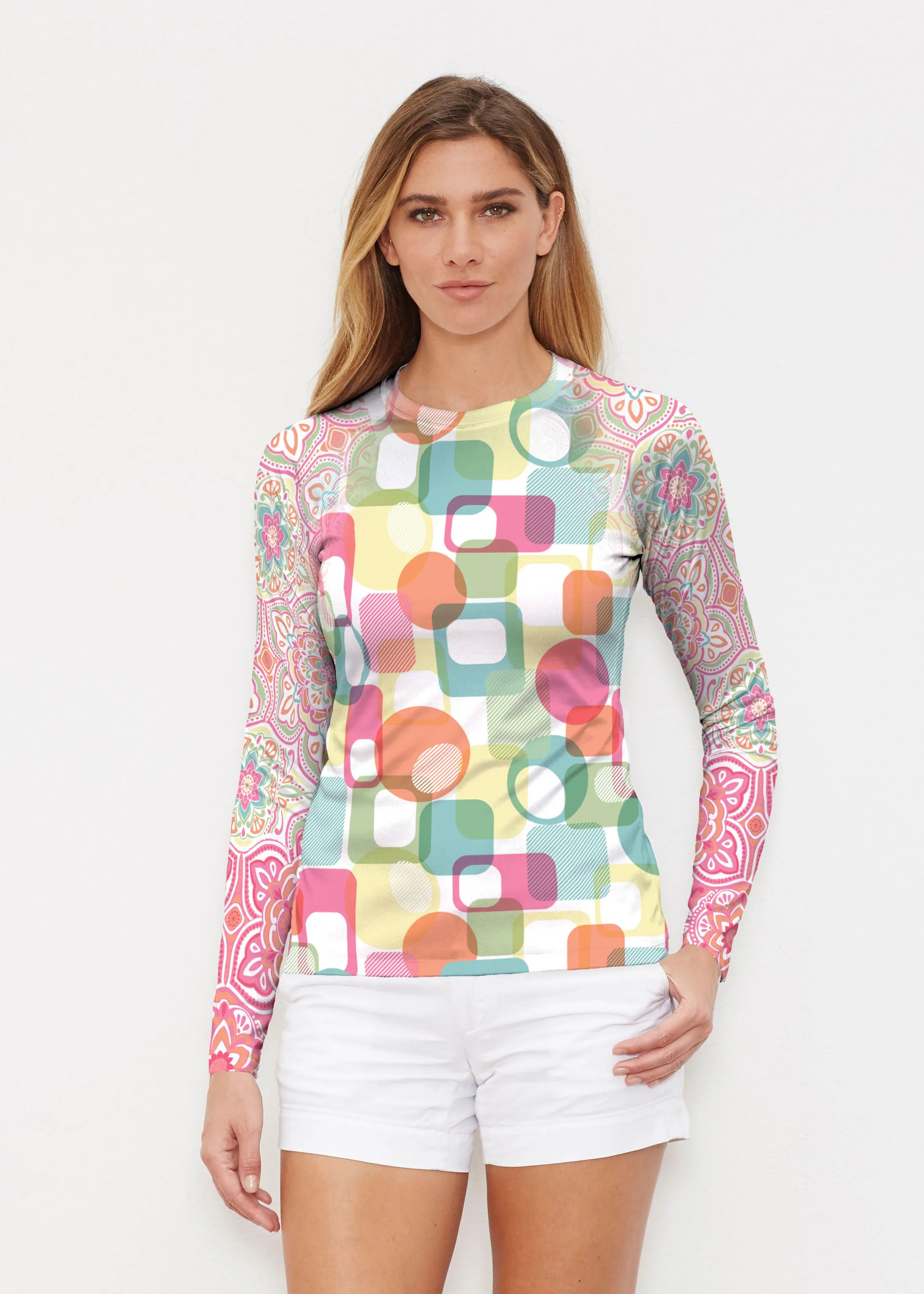 Mandala Geo (13495) ~ Long Sleeve Rash Guard