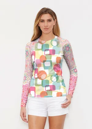 Mandala Geo (13495) ~ Long Sleeve Rash Guard