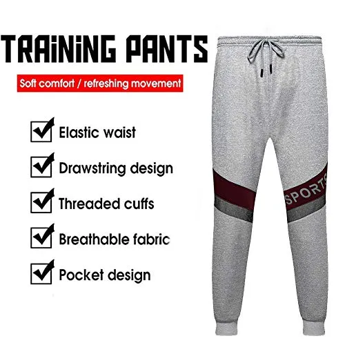 MANLUODANNI Mens Hooded Tracksuit Athletic Full Zip Jacket Jogging Sweatsuit Pants with Pockets, Gray-XL