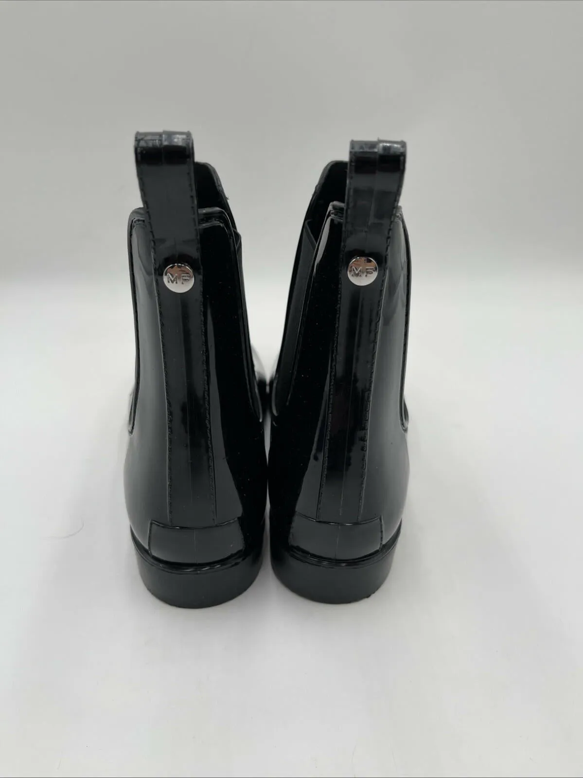Marc Fisher Rainy 2 Rain Boots, Women's Black Rubber Size 9M - Very Good
