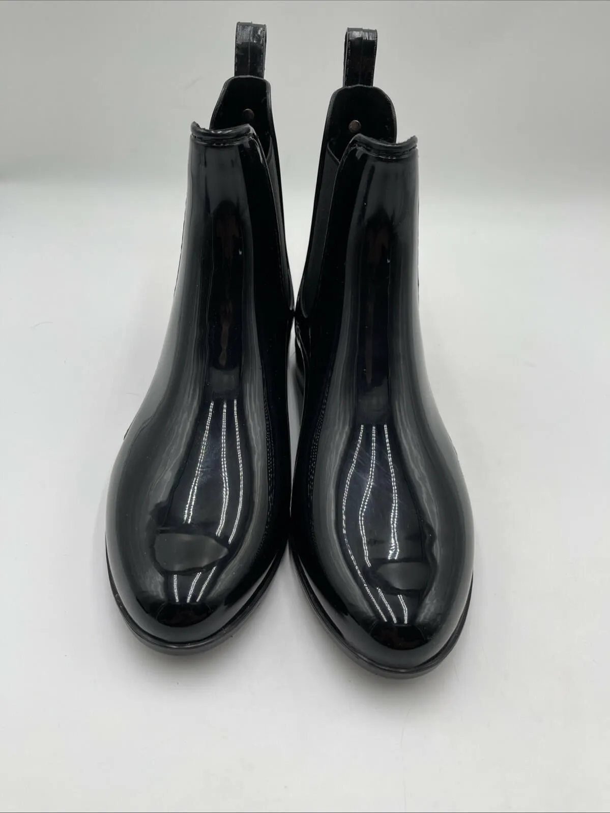 Marc Fisher Rainy 2 Rain Boots, Women's Black Rubber Size 9M - Very Good