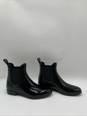 Marc Fisher Rainy 2 Rain Boots, Women's Black Rubber Size 9M - Very Good