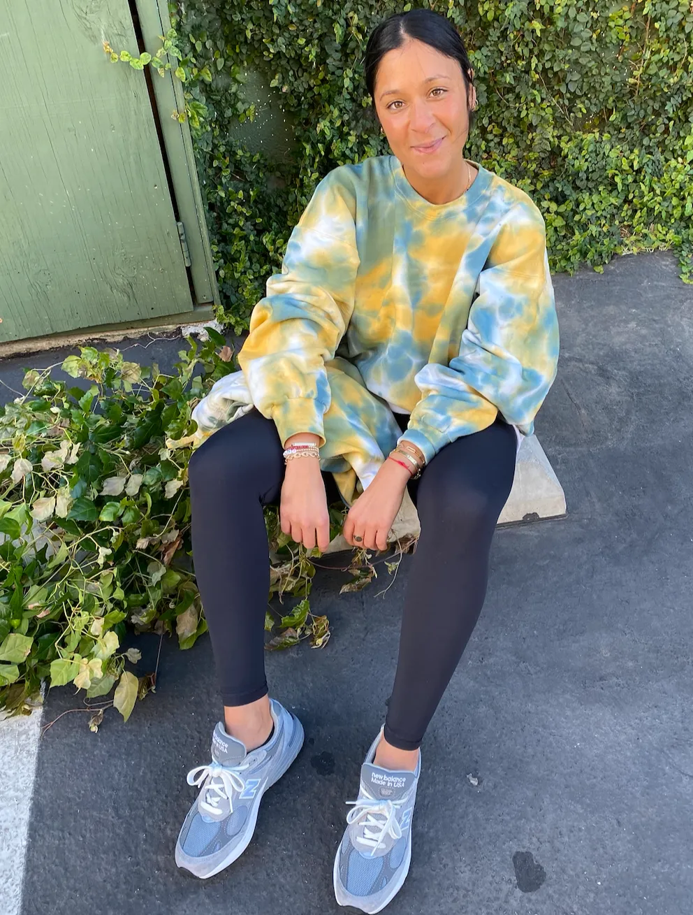 Marigold Tie Dye Crewneck