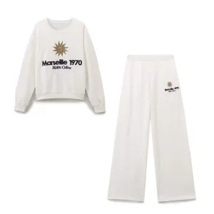 Marseille Crew Neck Sweatshirt and Pant Set