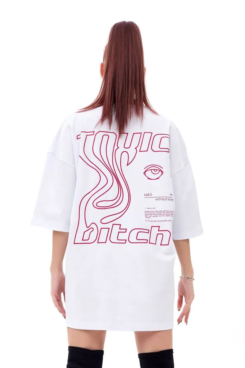 MÆD Toxic Bitch T-shirt - White