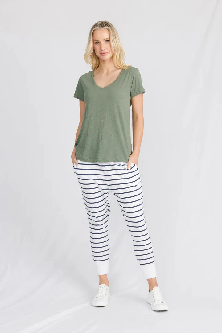 Melrose V Neck Tee Organic Cotton