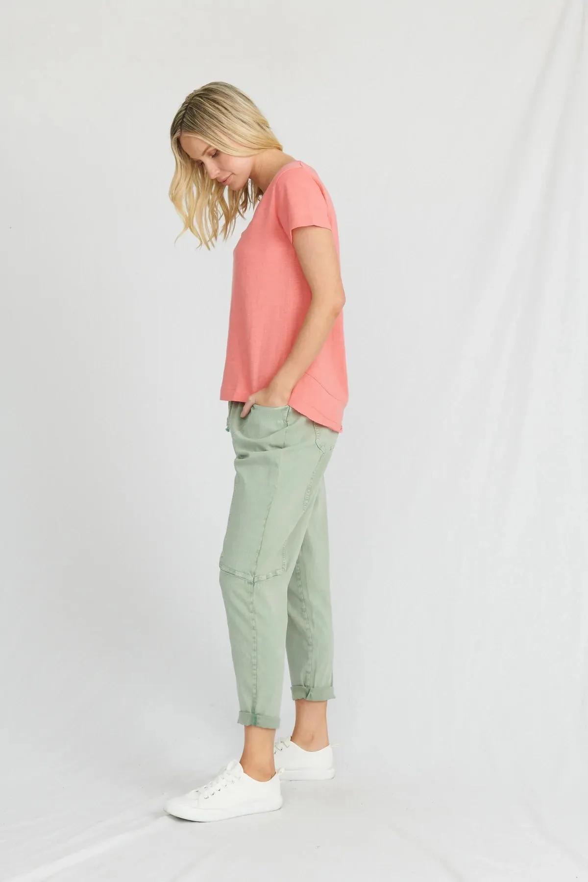Melrose V Neck Tee Organic Cotton