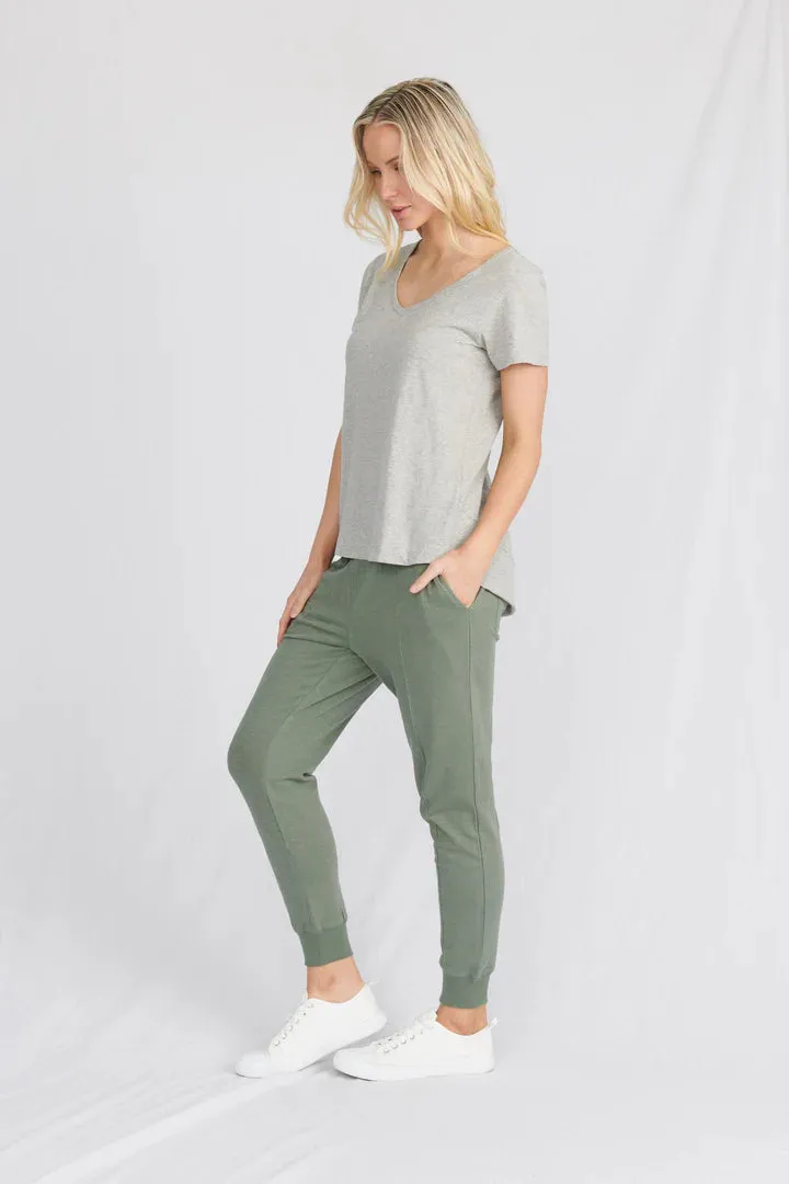 Melrose V Neck Tee Organic Cotton