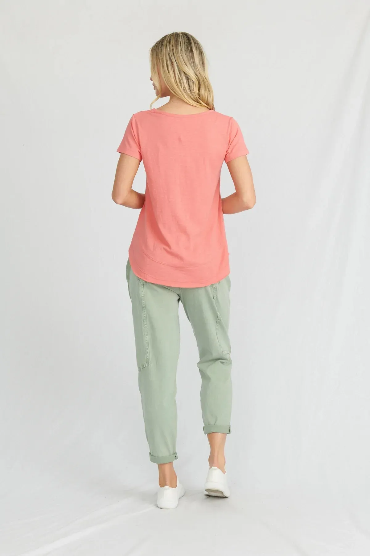Melrose V Neck Tee Organic Cotton