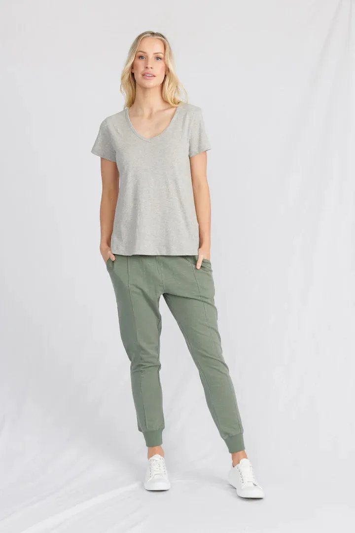 Melrose V Neck Tee Organic Cotton