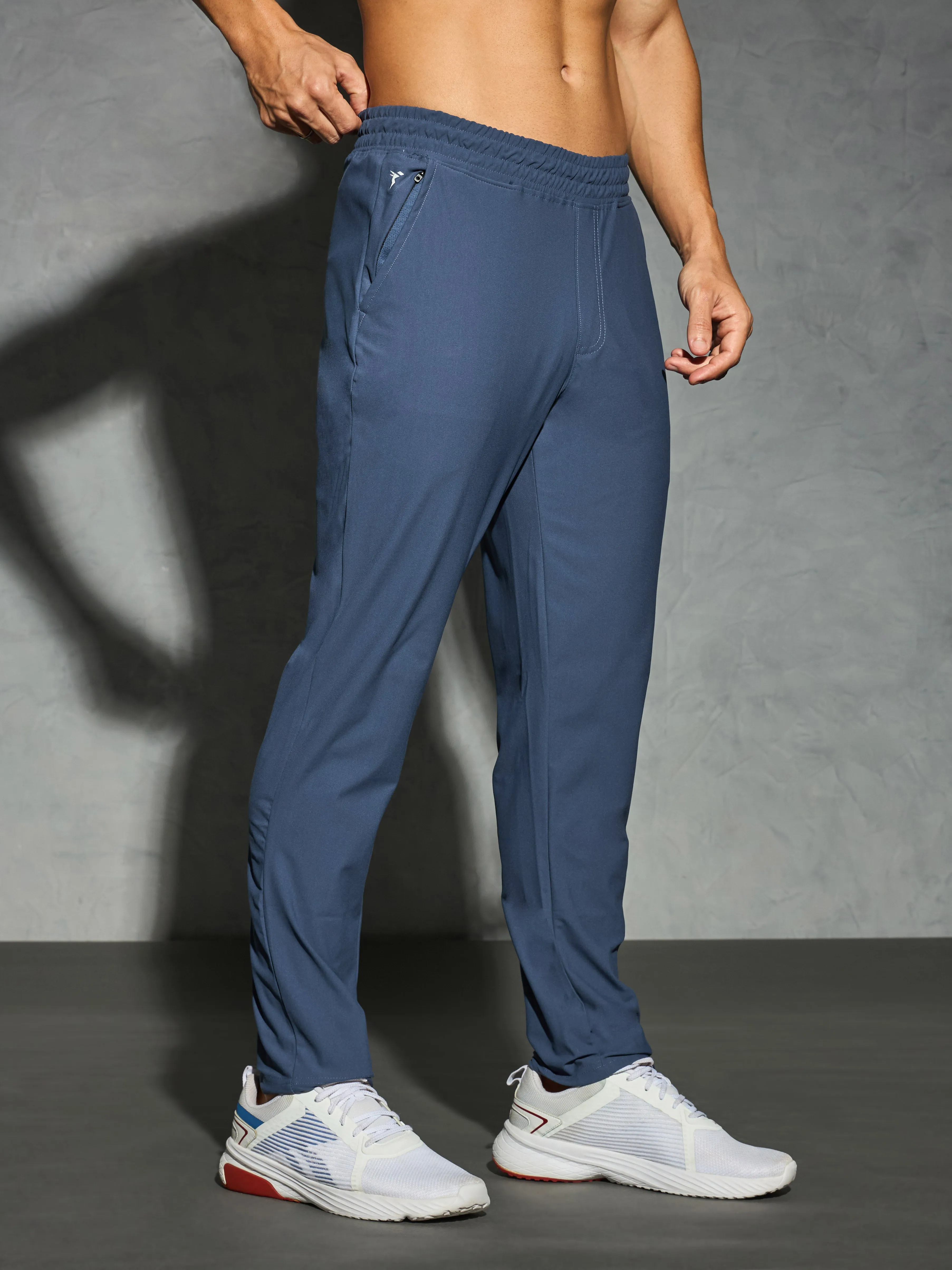 Men Solid Relax Fit Trackpants with DURACOOL 