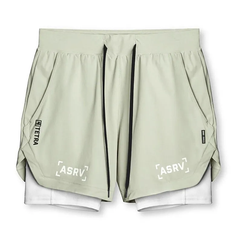 Men's 2 in 1 Quick Dry Fitness Shorts