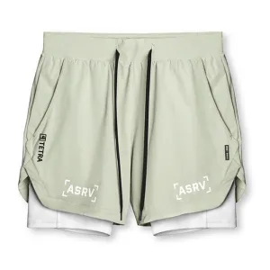 Men's 2 in 1 Quick Dry Fitness Shorts