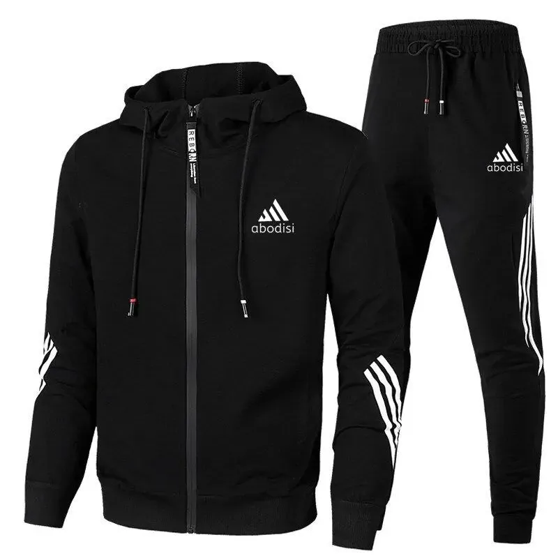 Men's Adidas Athletic Hooded Jogger Set