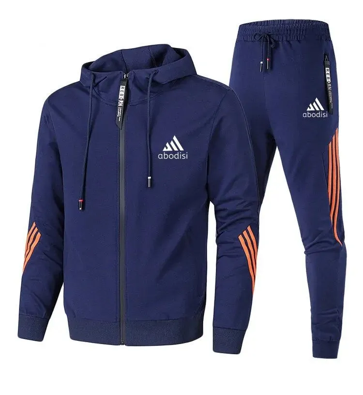 Men's Adidas Athletic Hooded Jogger Set