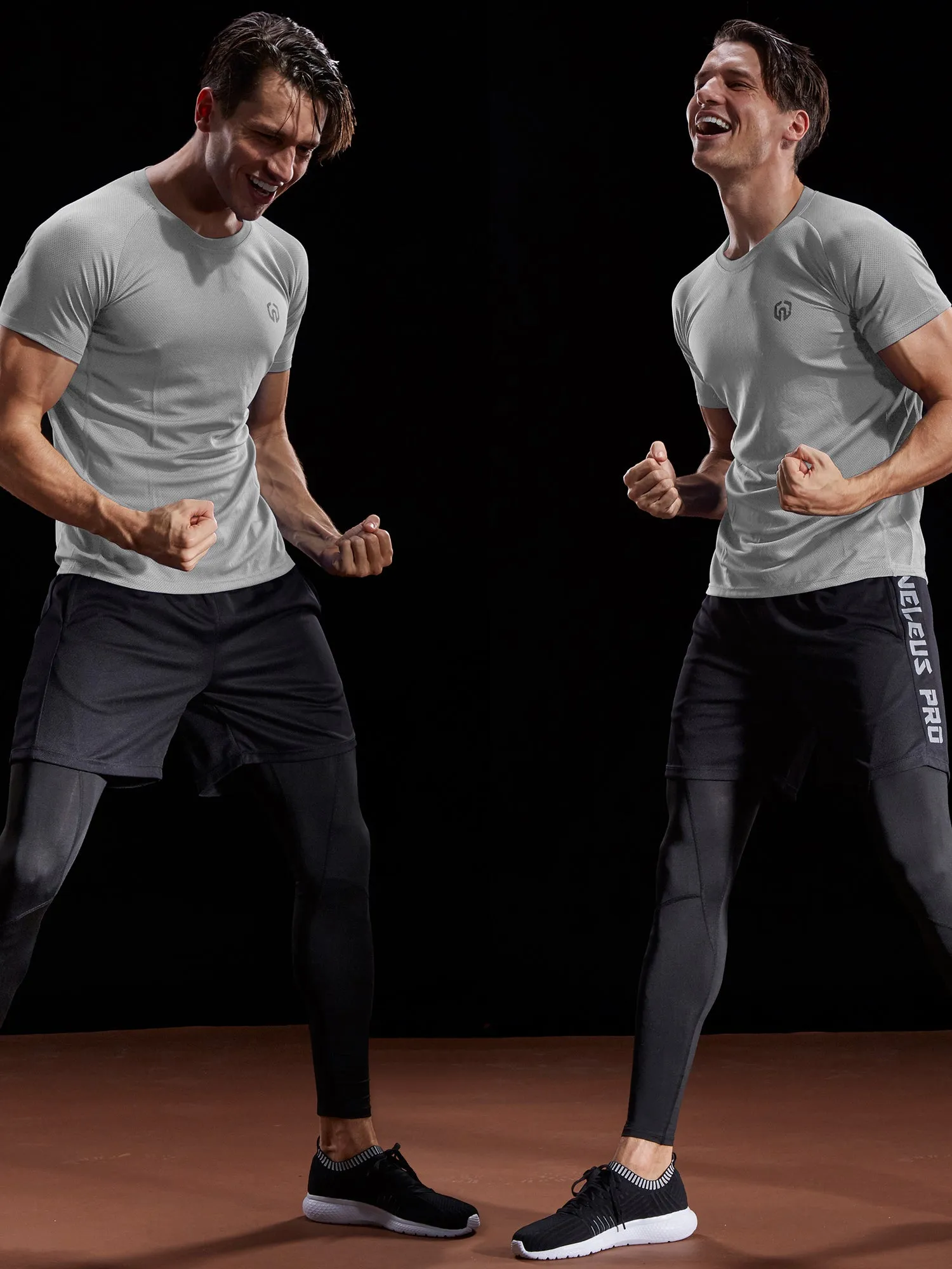 Men's Dry Fit Mesh Athletic Shirts 3 Pack