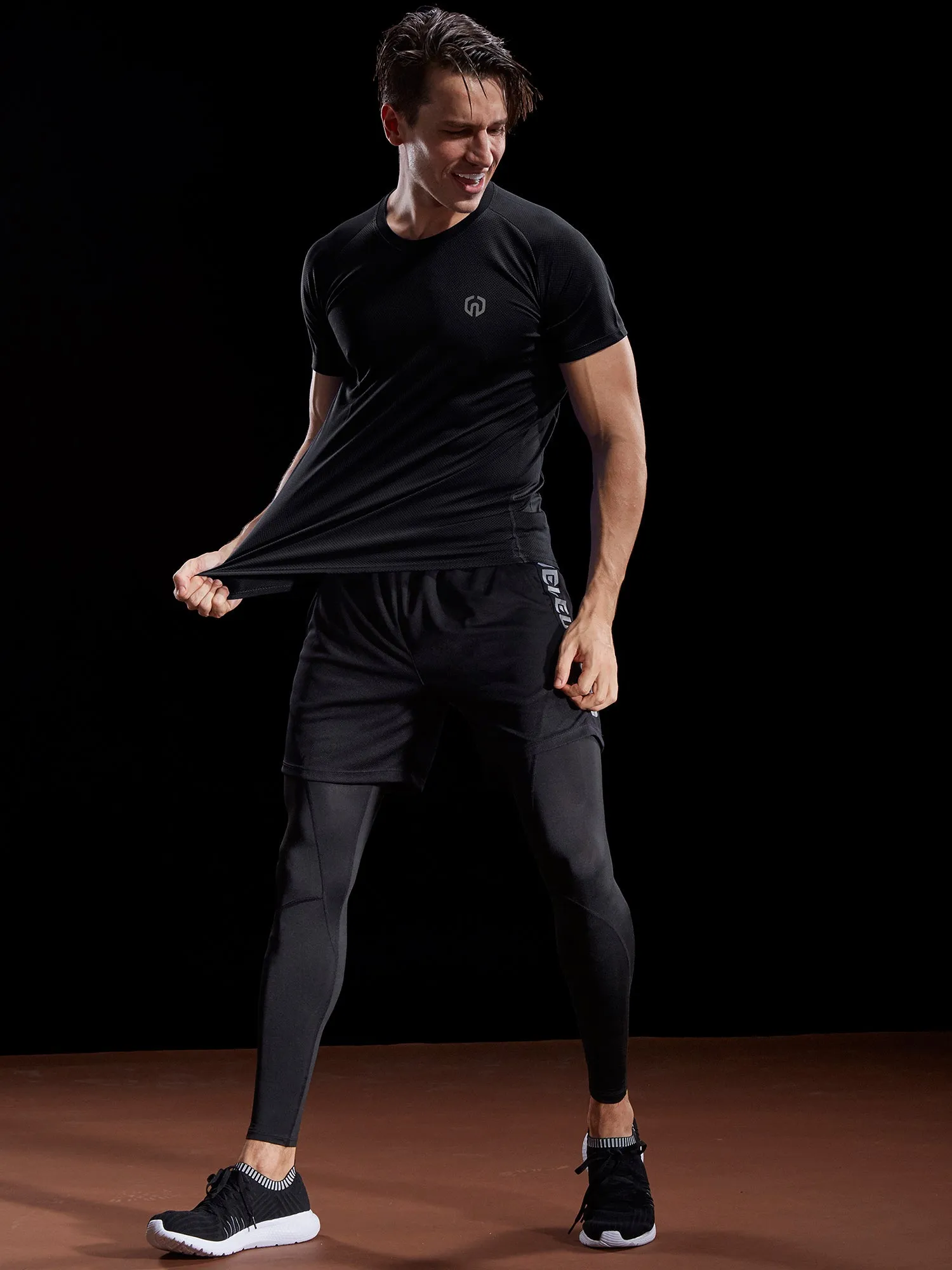 Men's Dry Fit Mesh Athletic Shirts 3 Pack