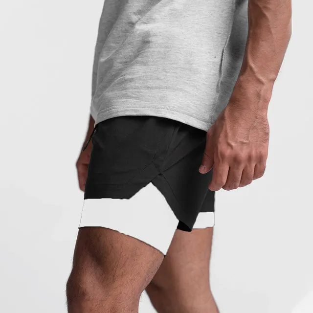 Men's Outdoor 2 in 1 Athletic Shorts | Workout