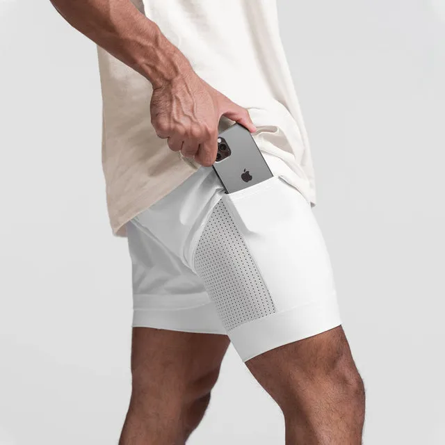 Men's Outdoor 2 in 1 Athletic Shorts | Workout