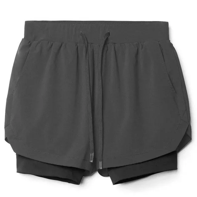 Men's Outdoor 2 in 1 Athletic Shorts | Workout