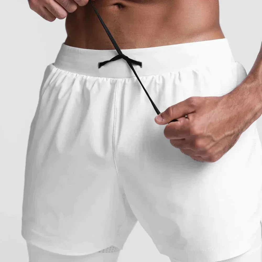 Men's Outdoor 2 in 1 Athletic Shorts | Workout
