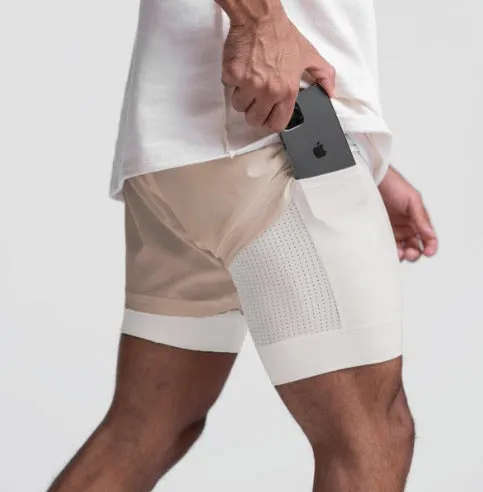 Men's Outdoor 2 in 1 Athletic Shorts | Workout