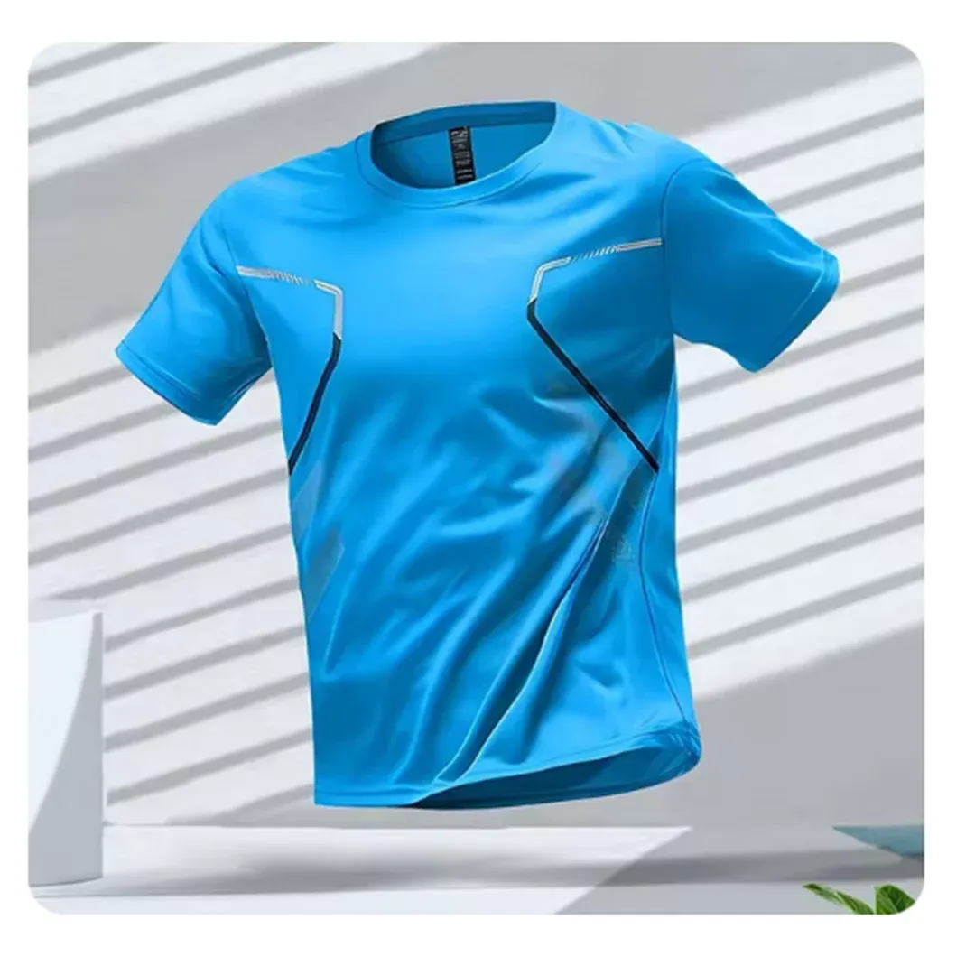 Men's Quick-Dry Sports T-Shirt — Breathable Short Sleeve Activewear Tee