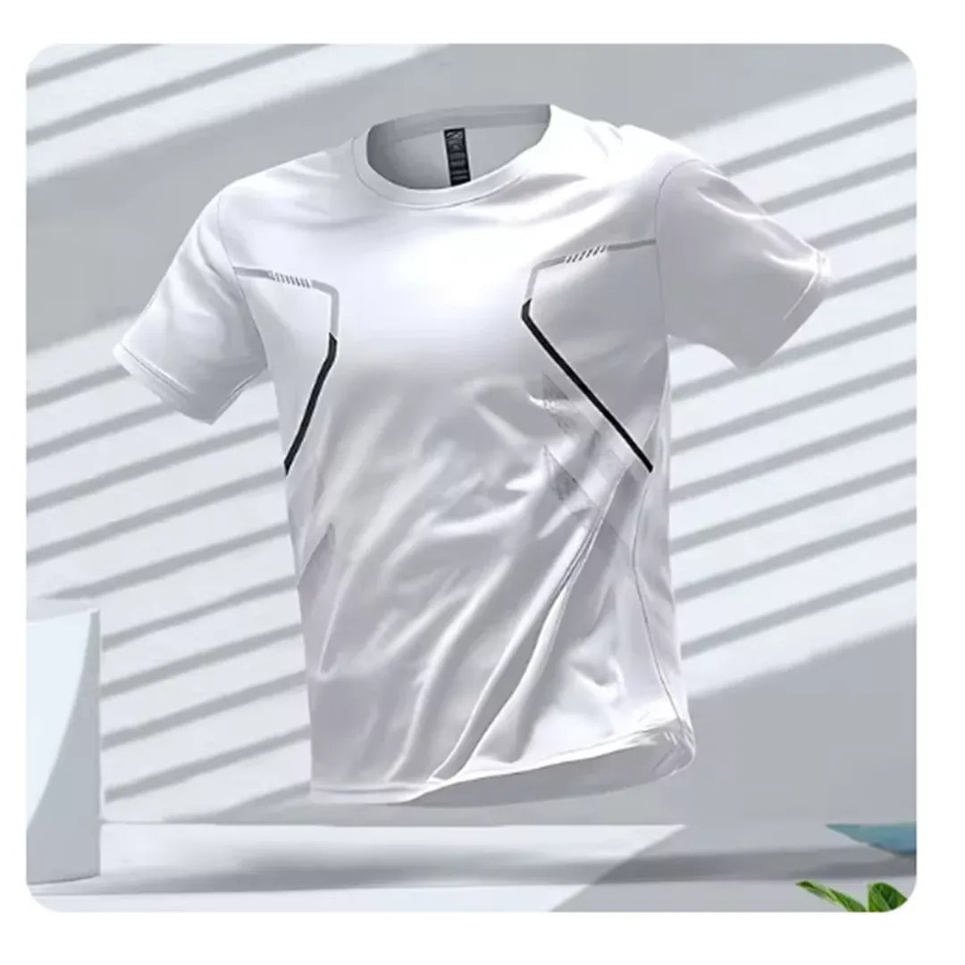 Men's Quick-Dry Sports T-Shirt — Breathable Short Sleeve Activewear Tee