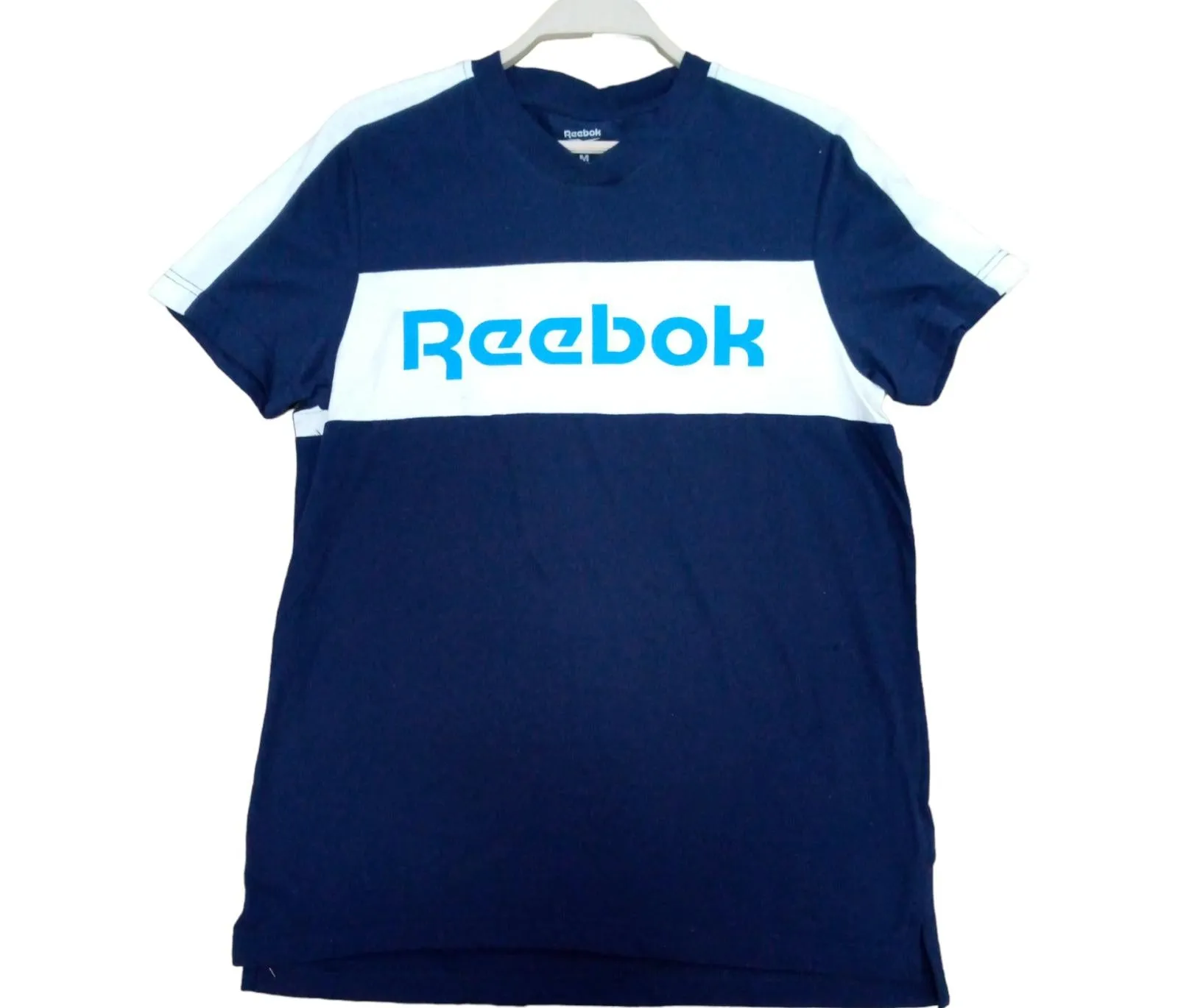 Mens Reebok Training Essentials Linear Pink Blue White